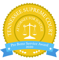 Tennessee Supreme Court Attorney for justice pro bono service award 2020